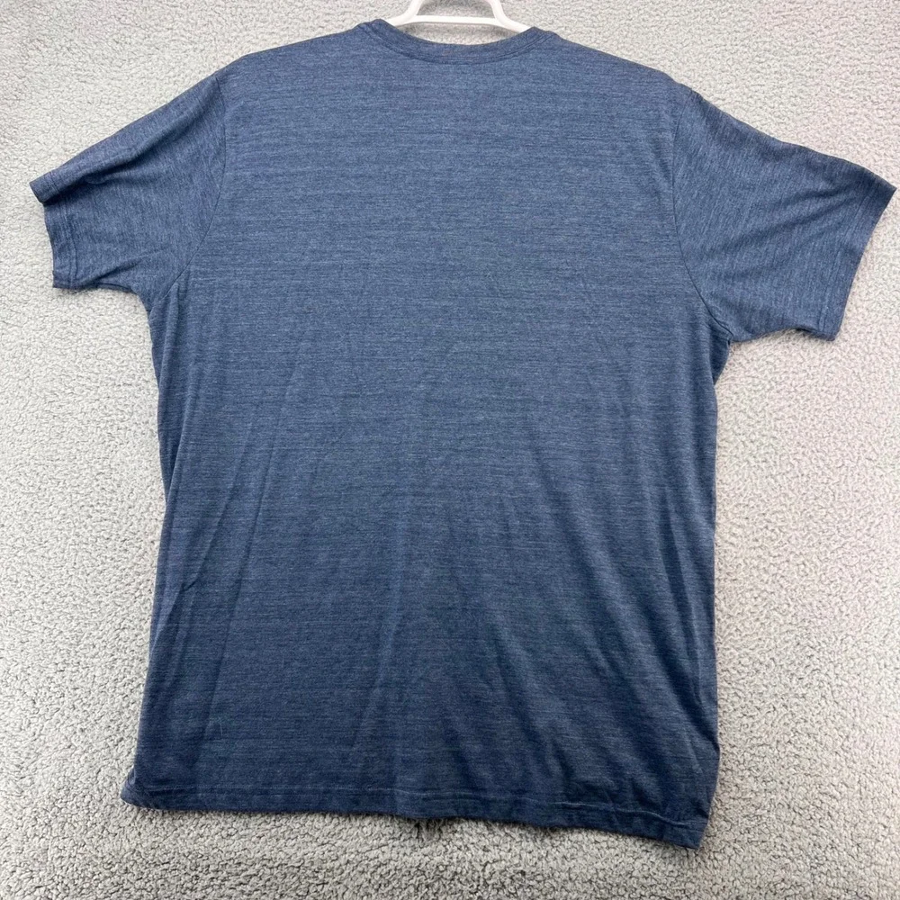 The North Face Mens Cali Bear Tri-Blend T-Shirt XXL Shady Blue Heather Slim Fit